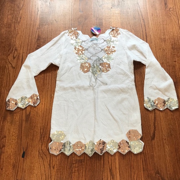 Cindi Gindi Other - CINDI GINDI**White Embellished Cover-Up**S/M